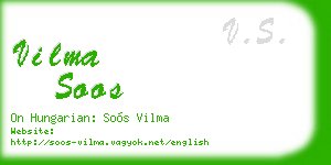 vilma soos business card