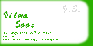 vilma soos business card